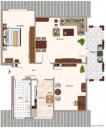 Gemütliche 3-Zimmer-Dachgeschoss-Wohnung mit Balkon und Garage